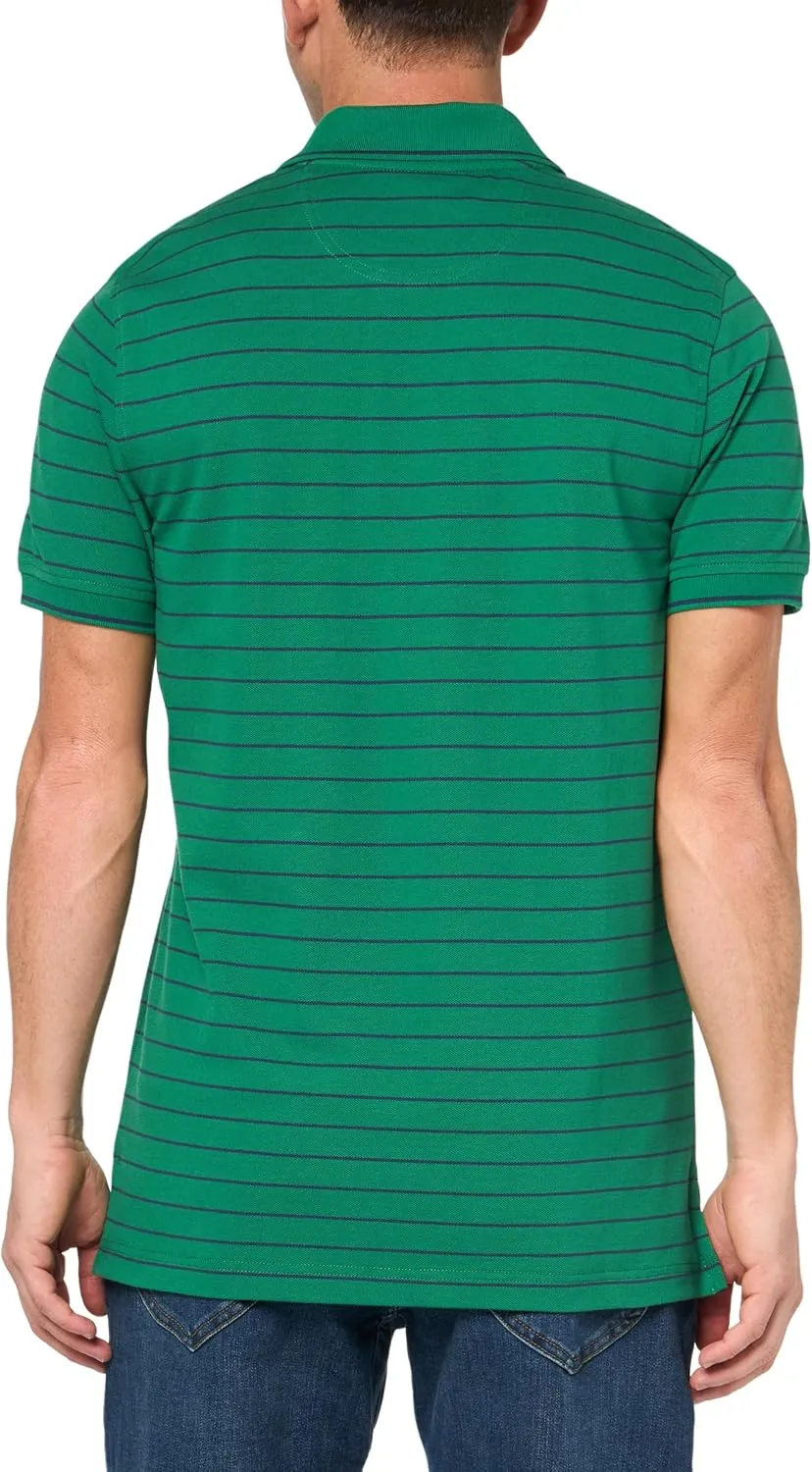 Brooks Brothers Men's Cotton Pique Stretch Logo Short Sleeve Polo Shirt