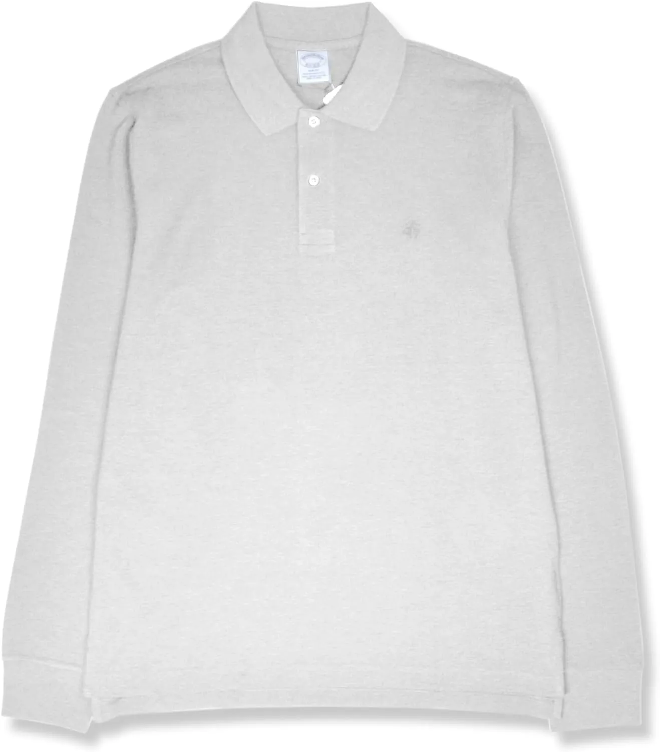 Brooks Brothers Mens Slim Fit Pique Supima Cotton Long Sleeve Performance Polo Shirt,