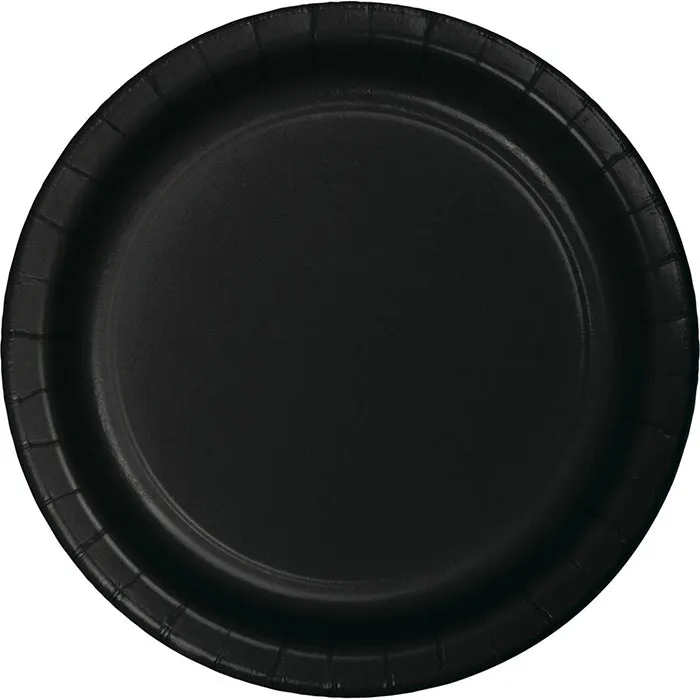 Bulk Black Velvet Value Friendly Paper Dessert Plates (96 per Case)