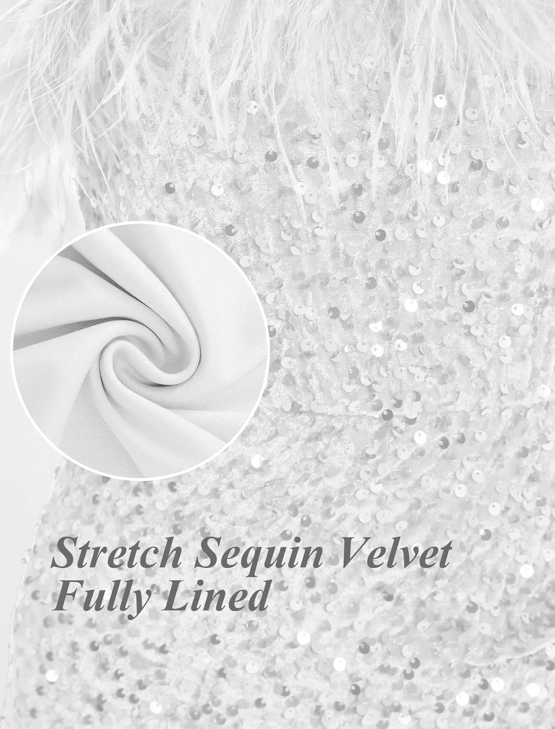 EXARUS Girls Sequin Spaghetti Strap Bodycon Dress Ruched Sparkle Party Teen mini Special Occasion Velvet Splice Furry