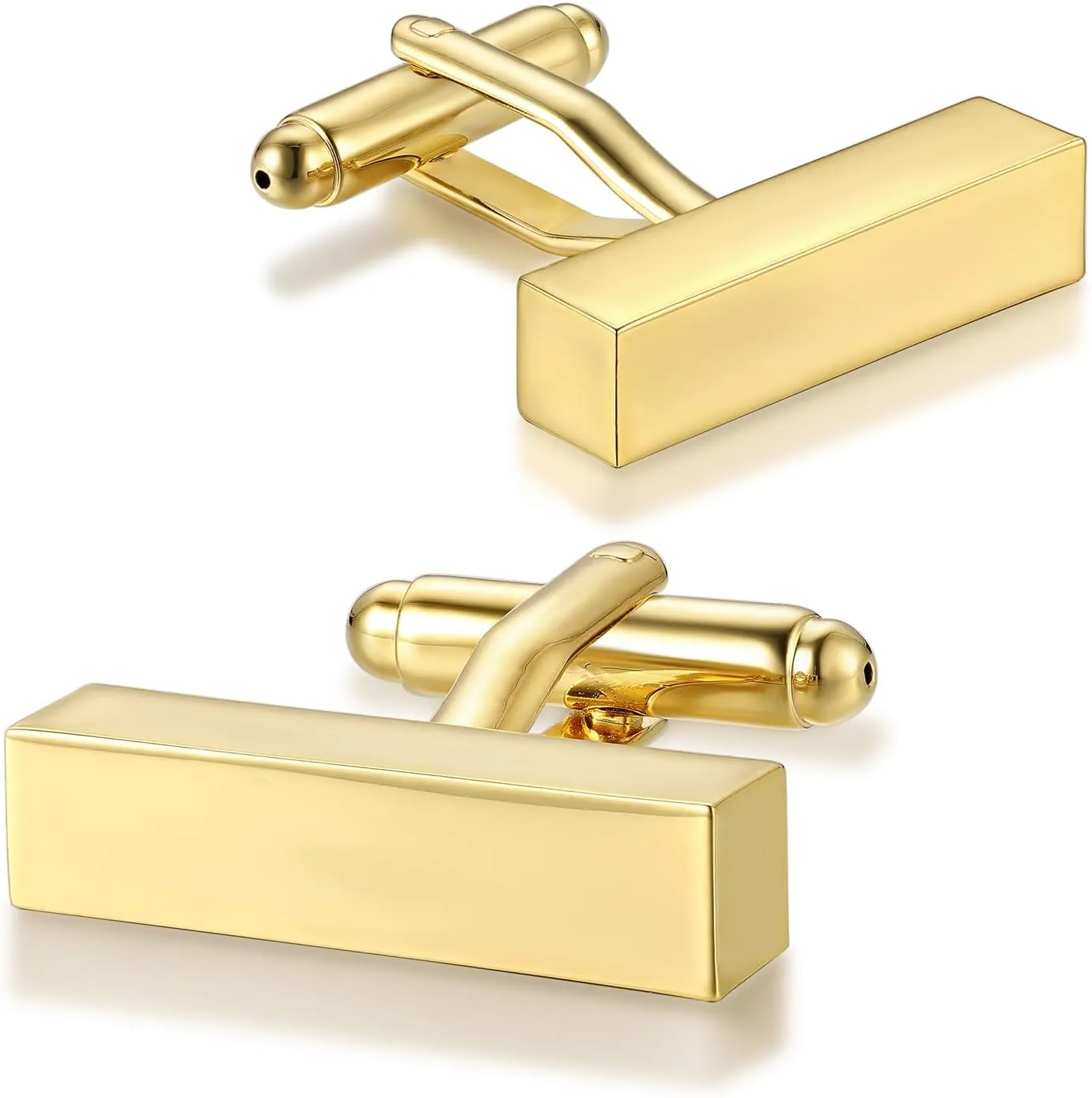 Men's Cufflinks Bricks unique Designe Solid Material, Cuff-links for Regular Wedding Business Accessories Best Men, Gold Brick Cufflinks for Men (Gold Brick)