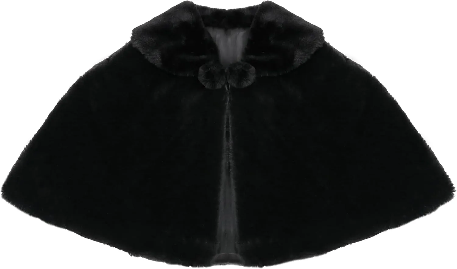 SK Studio Girls Princess Faux Fur Flower Bolero Shrug Party Wedding Dress Up White