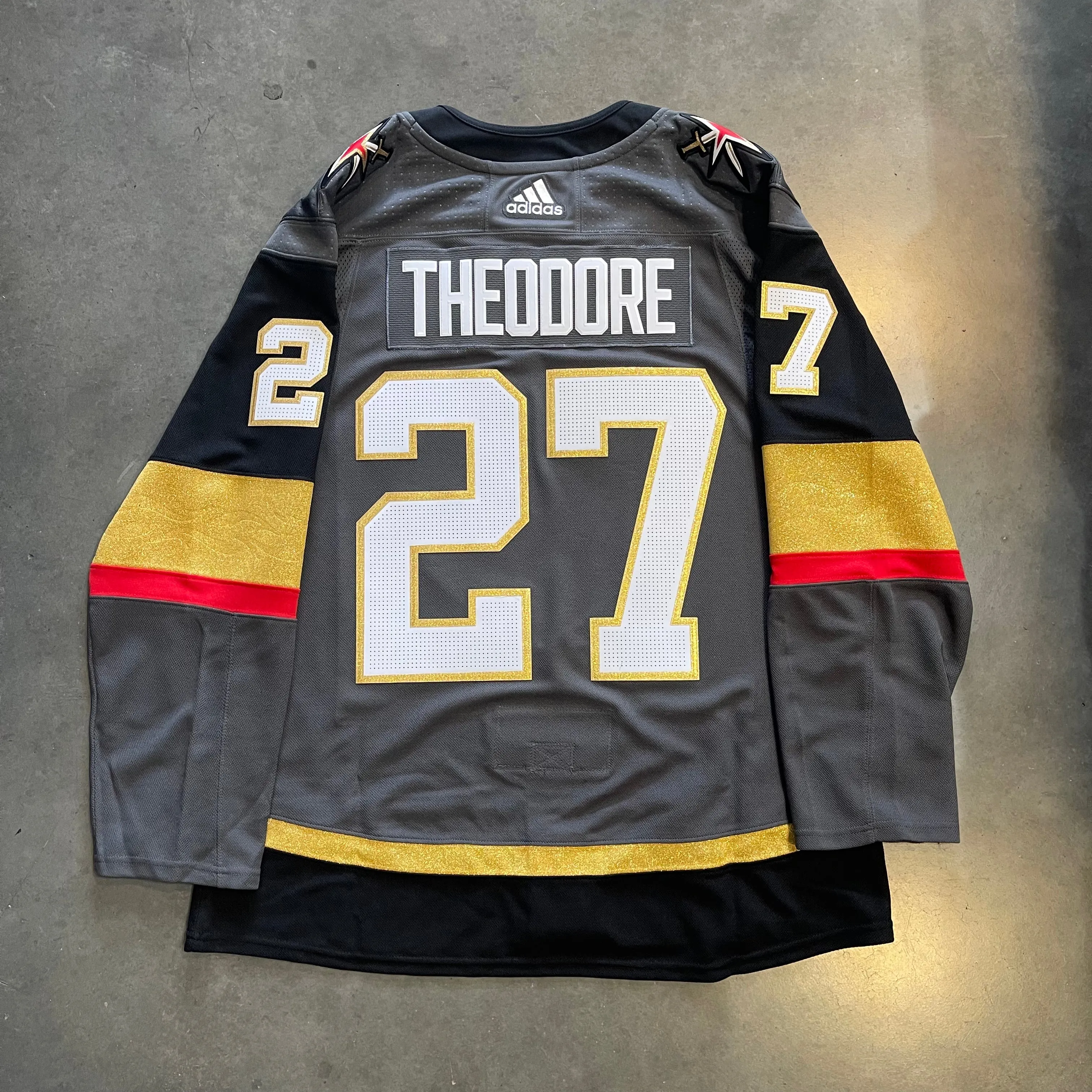 Vegas Golden Knights Shea Theodore #27 Men's Adidas Primegreen Alternate Jersey - Gray (FINAL SALE)